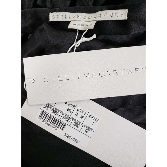 Stella McCartney Plunging Drape Silk Halter Gown - Picture 6 of 8